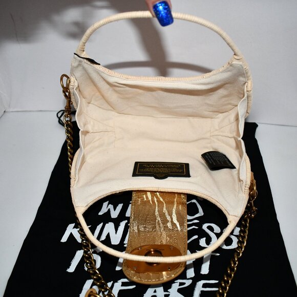 Kurt Geiger Chelsea Basket Rattan Small Hobo Crossbody Bag in Beige #4354849999 - Picture 2 of 7